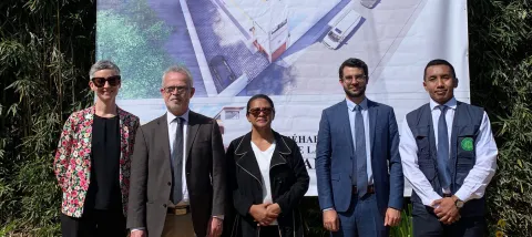 Pose  de première pierre de la prison  Maison centrale 